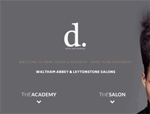 Tablet Screenshot of dare-salon.com